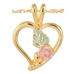 Rose Heart Pendant - by Mt Rushmore